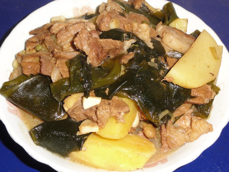 土豆焖海带步骤9