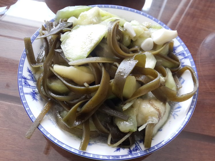 海带炒茄子步骤5