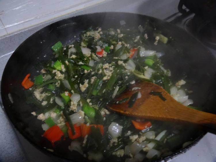 海带炒肉糜步骤12