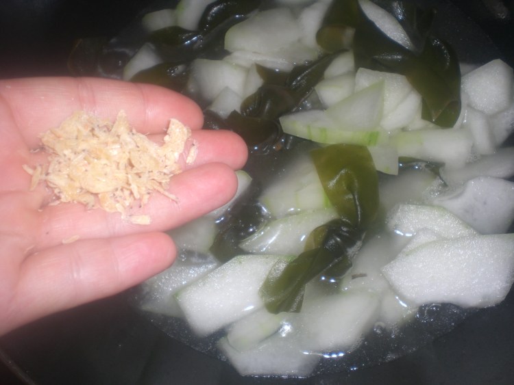 冬瓜海带虾皮汤步骤6