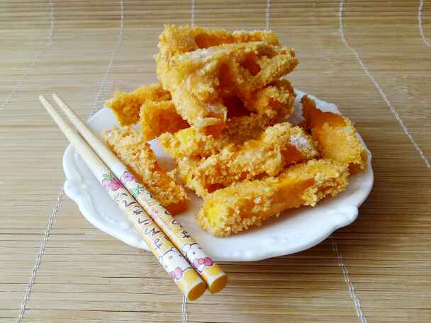 酥脆南瓜条步骤8