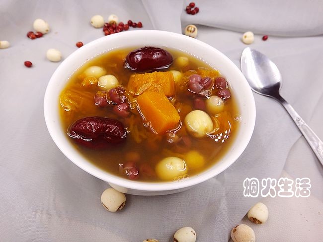 莲子红枣南瓜汤步骤8