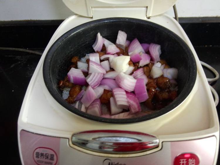 南瓜肉丁焖米饭步骤11