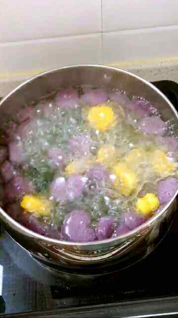 南瓜紫薯芋圆步骤6