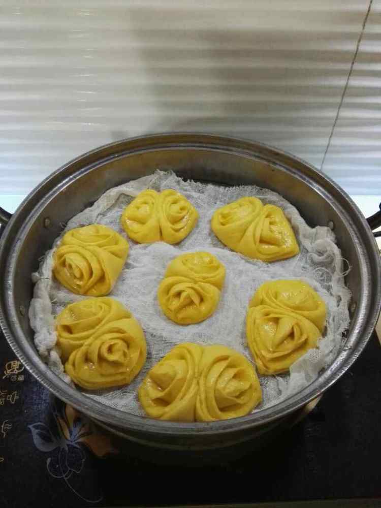 南瓜花卷馒头步骤12