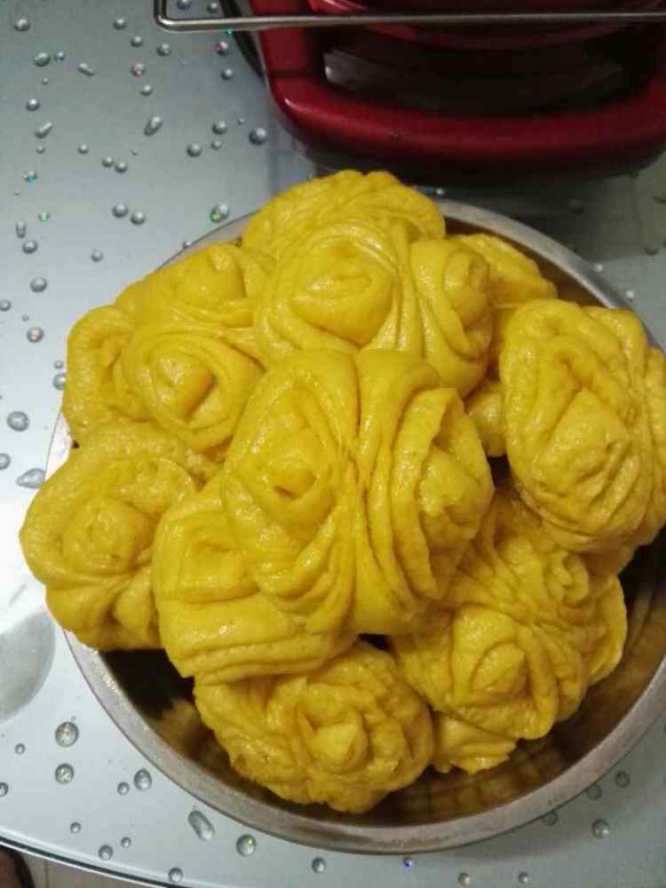南瓜花卷馒头步骤13