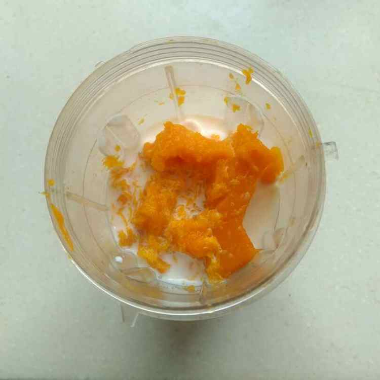 南瓜牛奶发糕步骤2