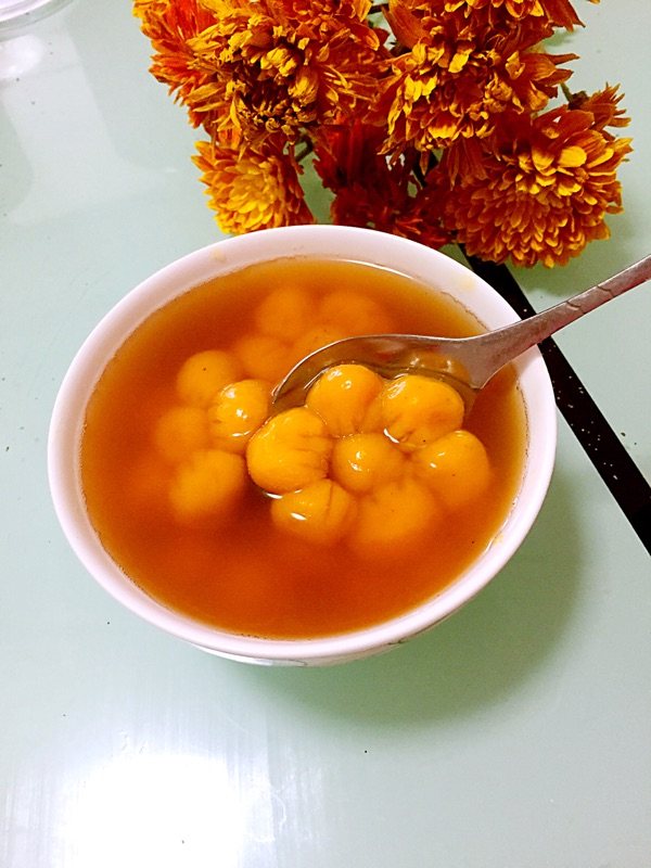 南瓜花朵汤圆步骤10