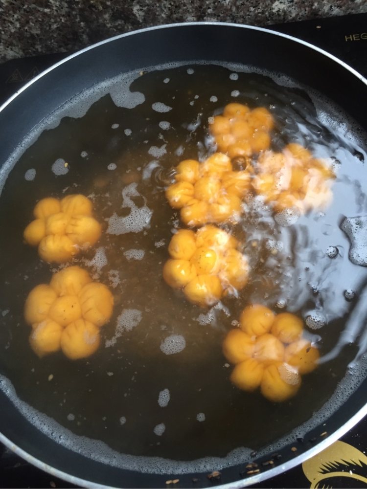 南瓜花朵汤圆步骤9
