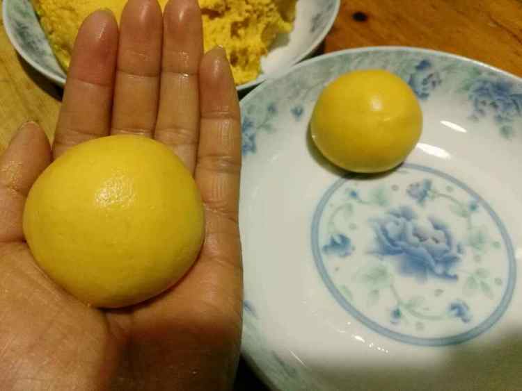 南瓜糯米糍步骤7