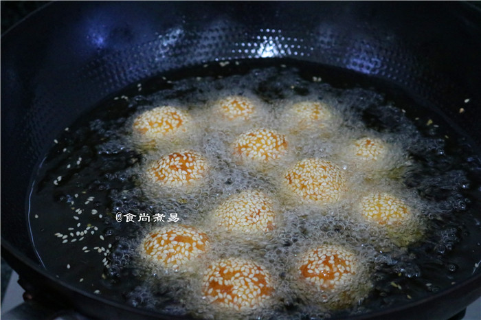 黄金煎堆#非转基因金步骤11