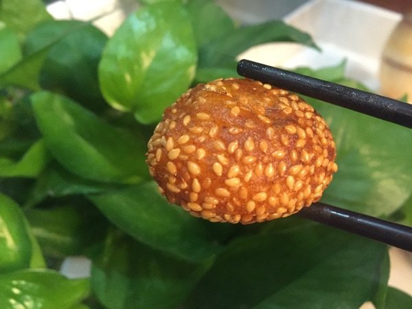 南瓜糯米球步骤7