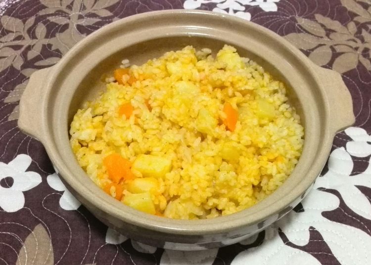 南瓜土豆砂锅焖饭步骤14