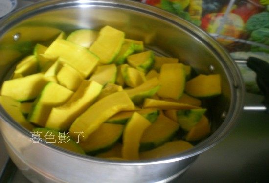 南瓜面红豆沙包步骤2