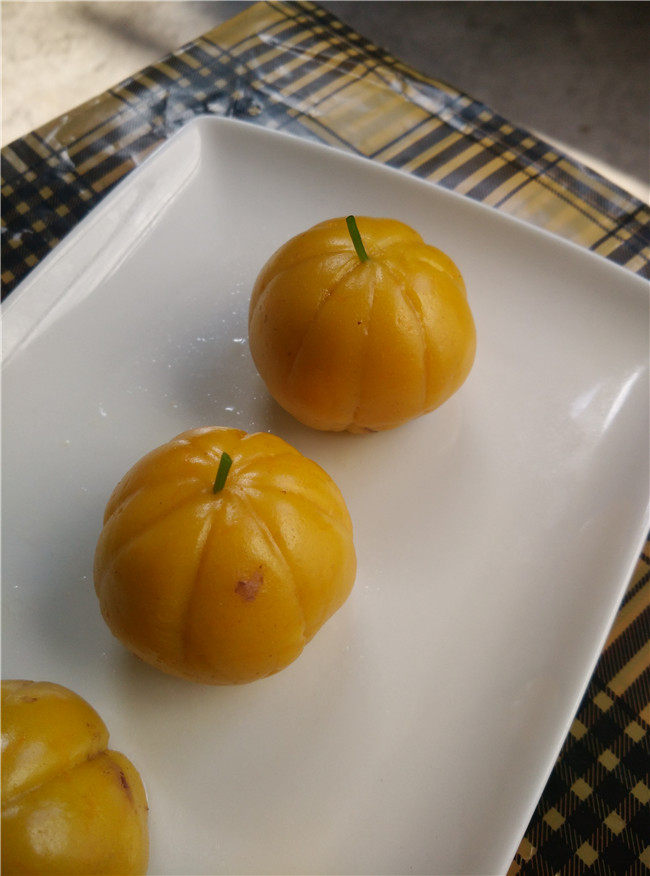 南瓜糯米小茶点步骤13