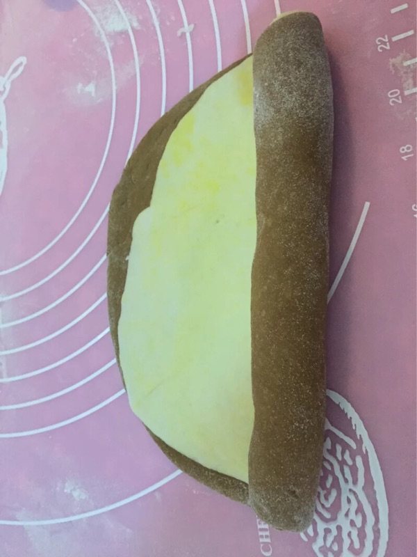 咖啡南瓜双色馒头步骤3