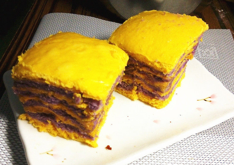 南瓜紫薯发糕步骤9