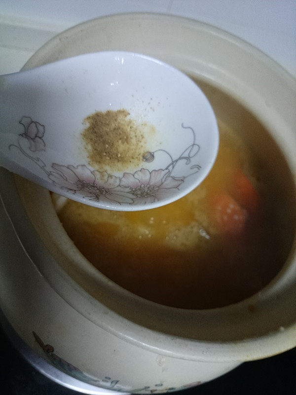 南瓜海蟹粥步骤10