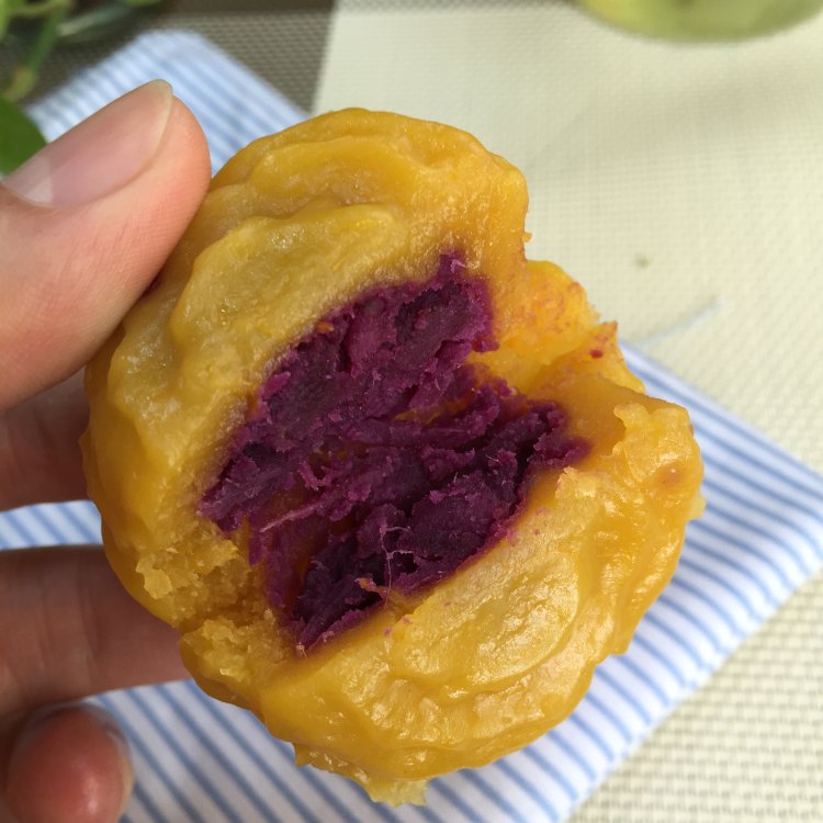 紫薯馅南瓜饼步骤7