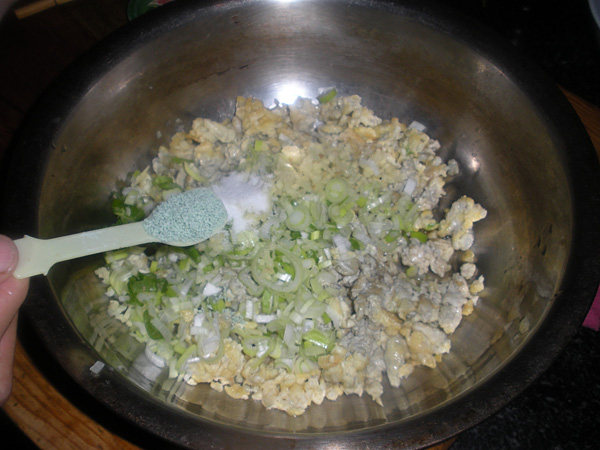 南瓜韭菜鸡蛋素水饺步骤11
