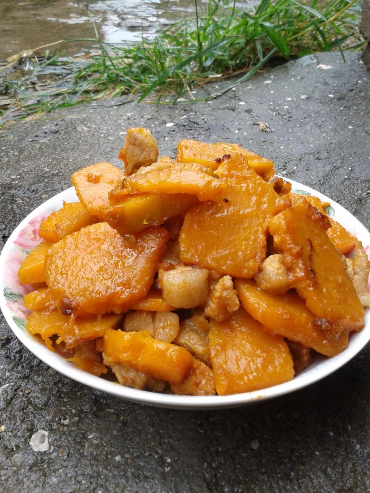 瘦肉炒南瓜步骤6