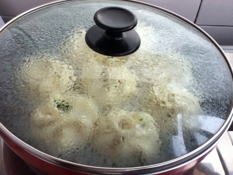 南瓜鸡蛋水煎包步骤14