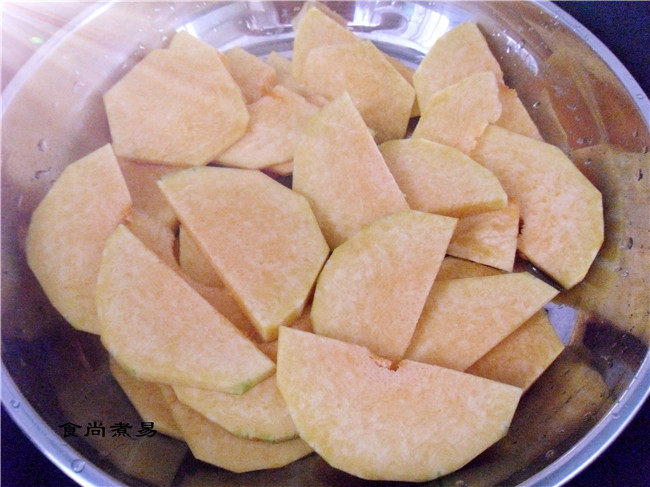 刀切南瓜馒头步骤1
