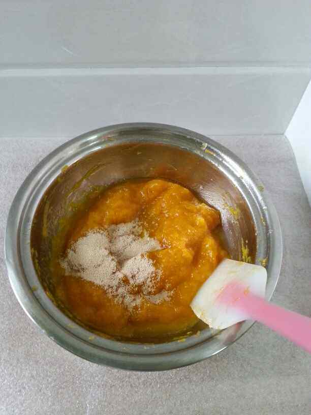 莓干南瓜发糕步骤2