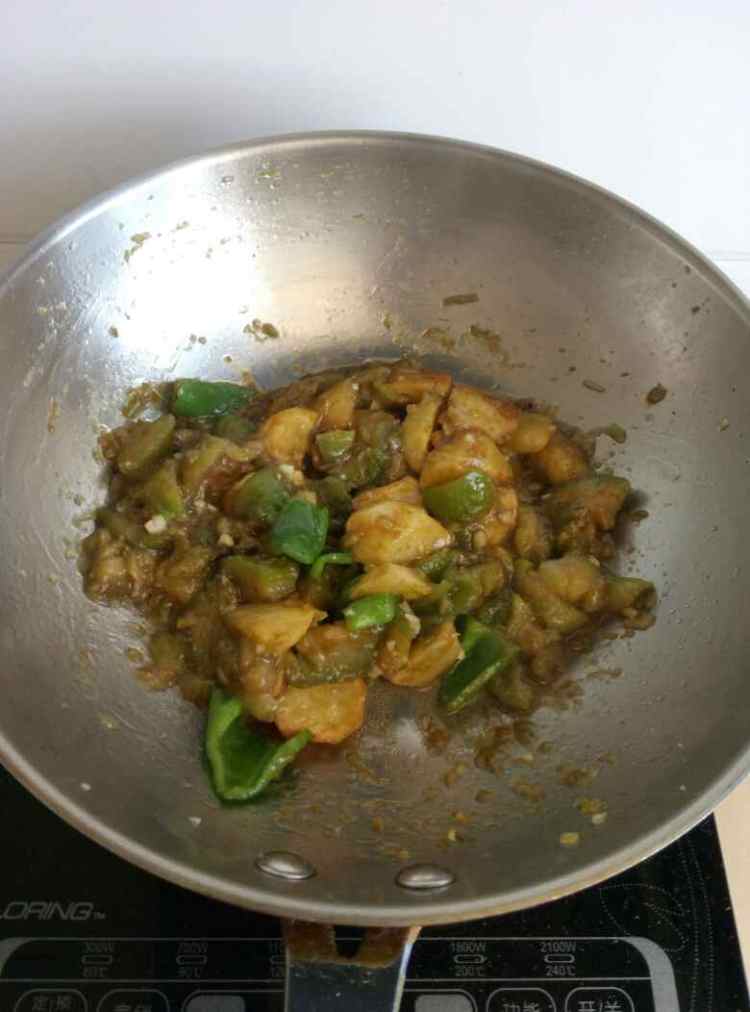 烧绿茄子步骤8