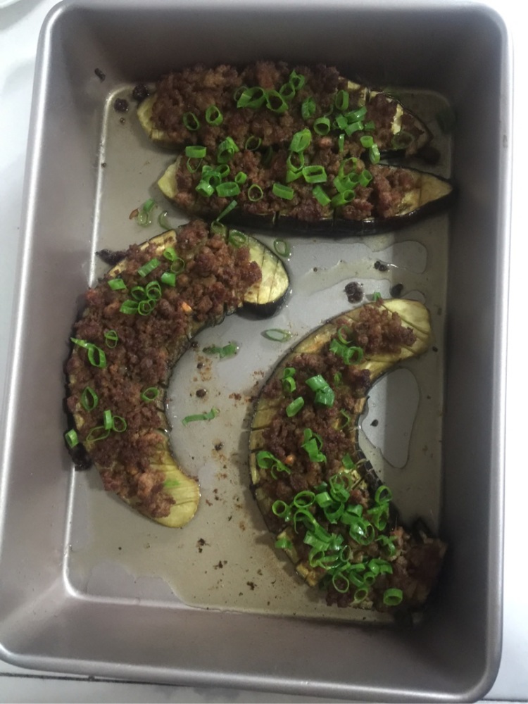孜然肉末烤茄子步骤6