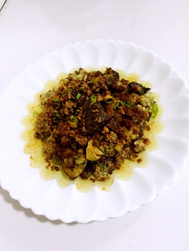 孜然肉末烤茄子步骤8
