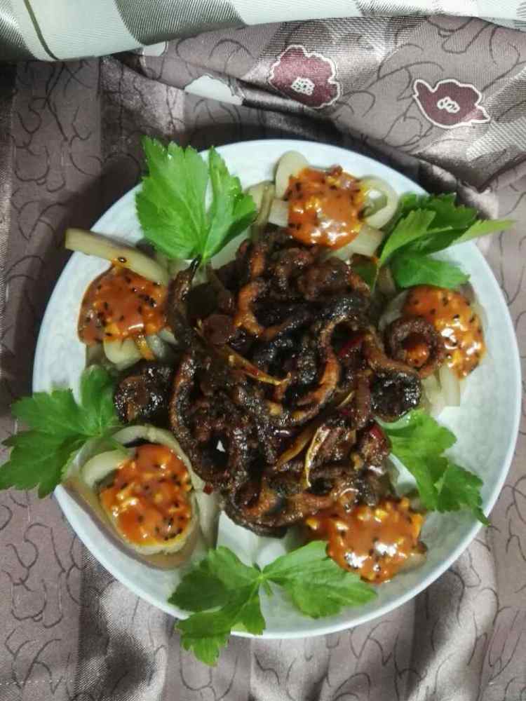 香辣脆鳝拼茄子步骤18