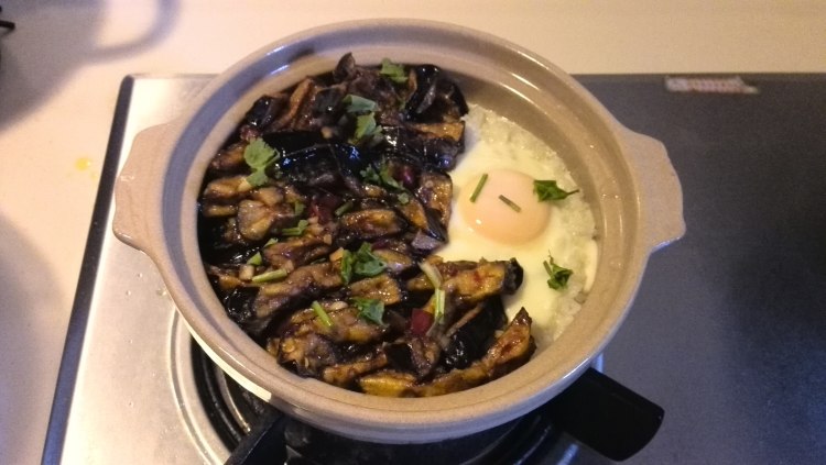 剁椒茄子煲仔饭步骤14