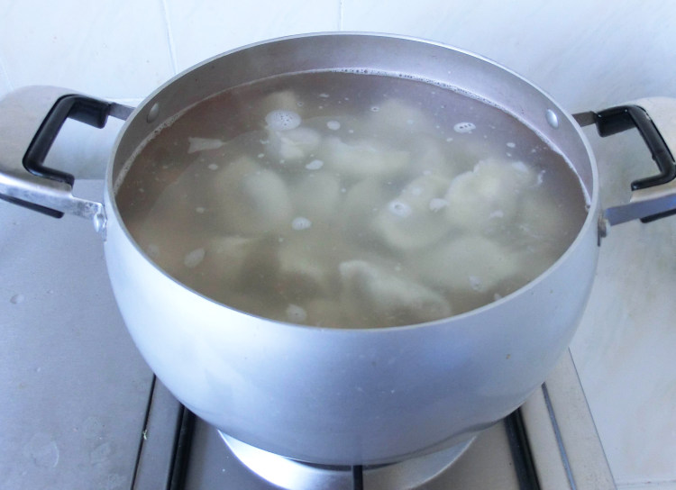茄子馅水饺步骤9