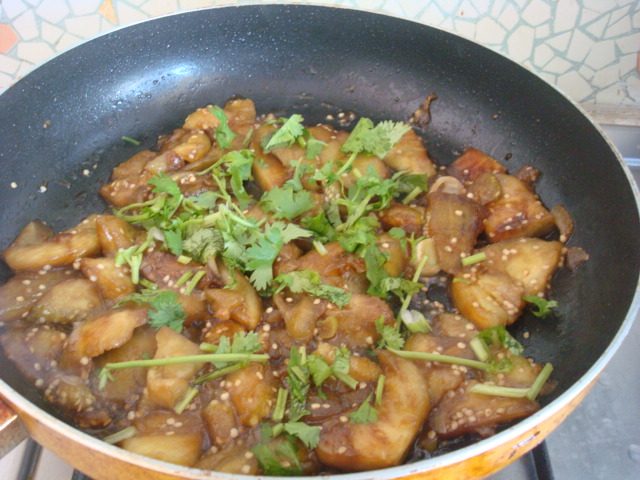 素烧茄子步骤9