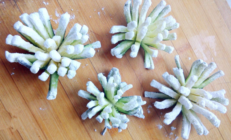 糖醋菊花茄子步骤5