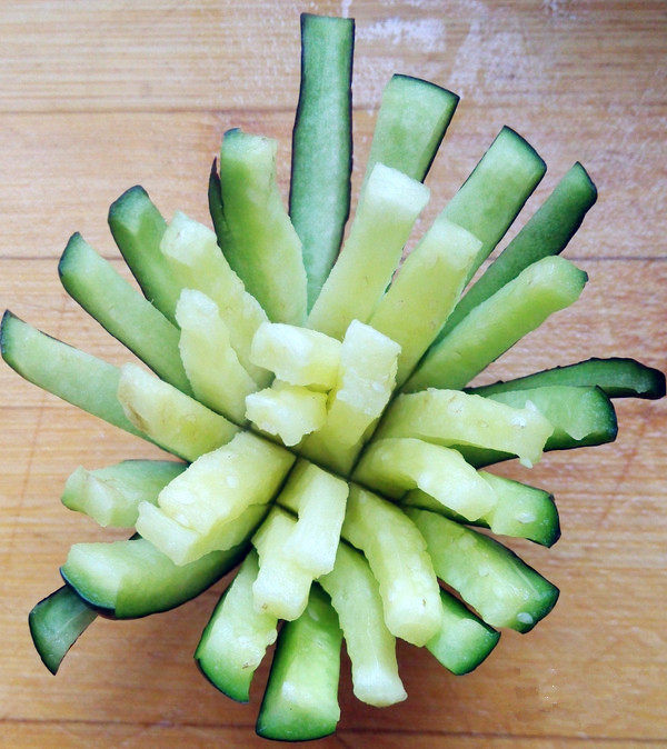 糖醋菊花茄子步骤3