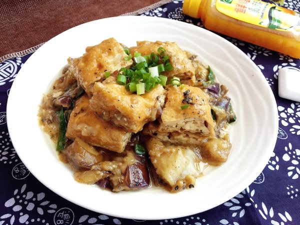 茄子炒豆干步骤7