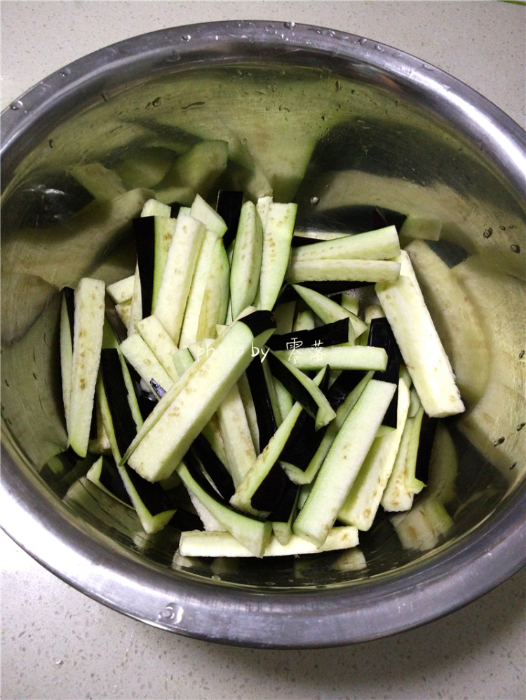 双椒炒紫茄步骤4