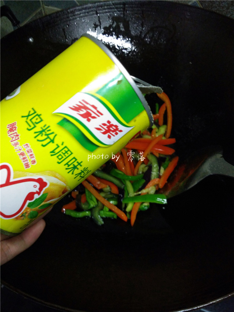 双椒炒紫茄步骤9