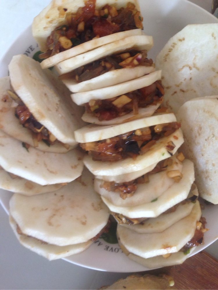 电饭锅版煎茄盒步骤12