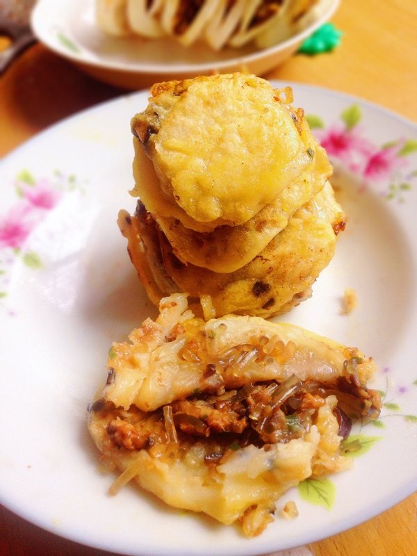 电饭锅版煎茄盒步骤17