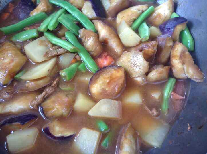 莜面饸饹配熬菜步骤7