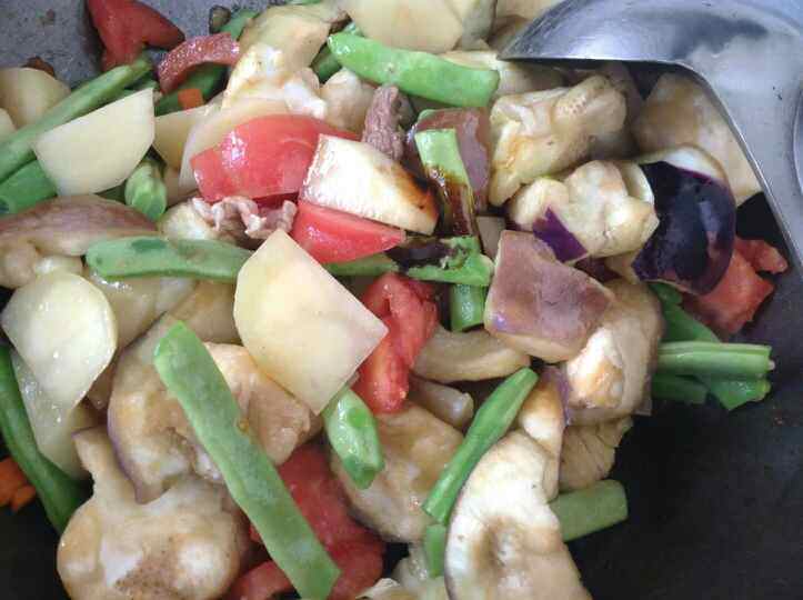 莜面饸饹配熬菜步骤5