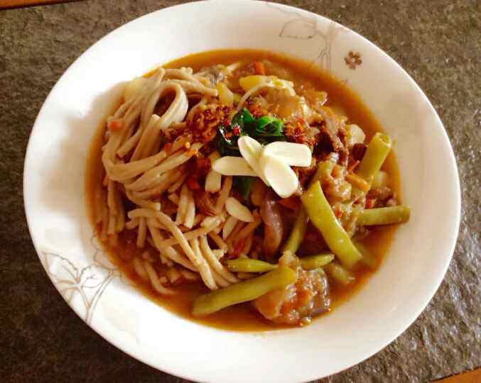 莜面饸饹配熬菜步骤13