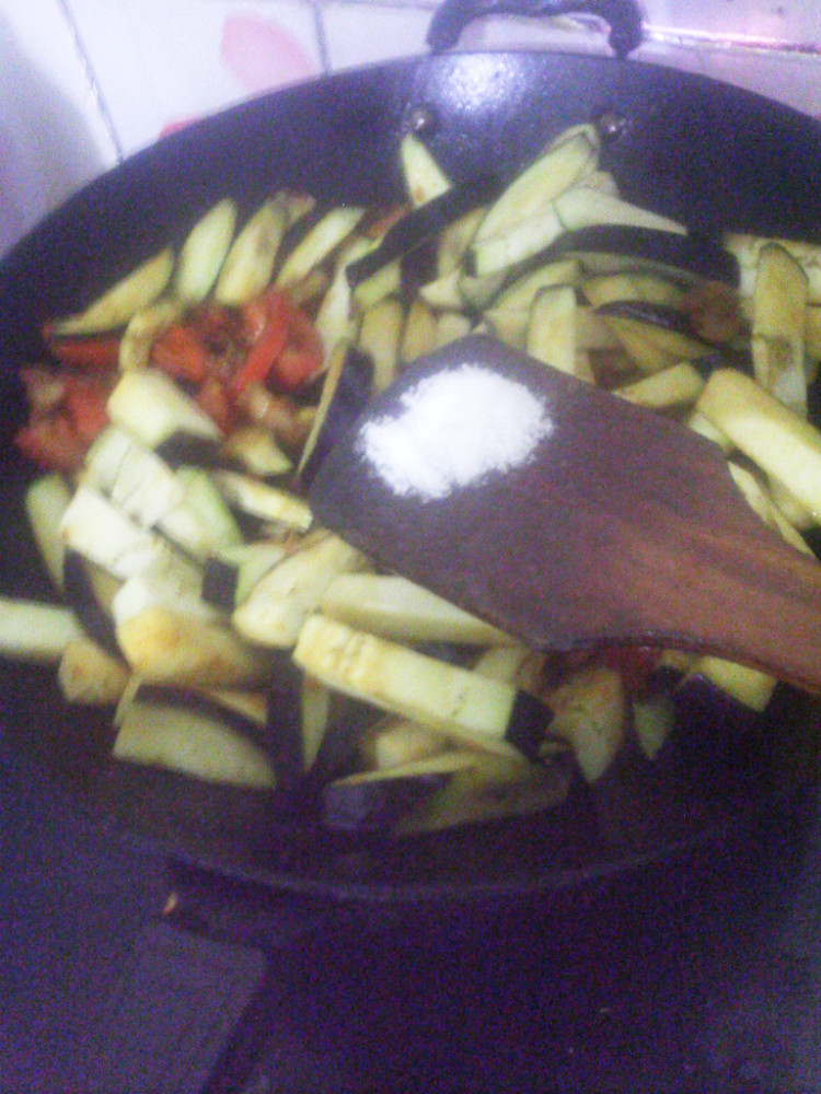 肉煸番茄茄条步骤10