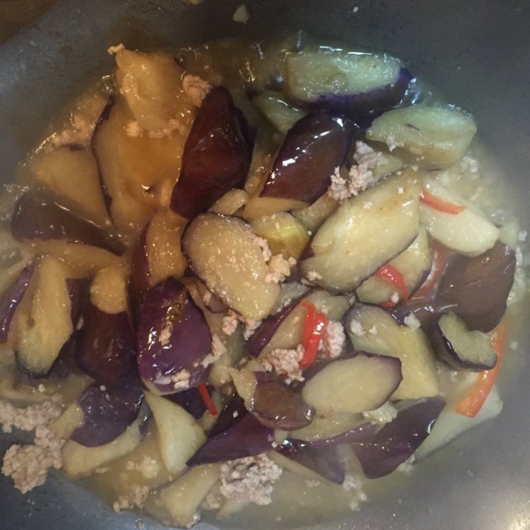 肉末红烧茄子步骤8