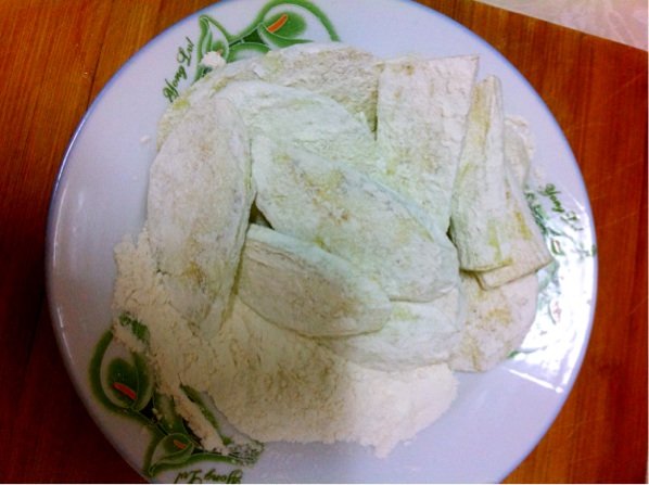 煎茄饼步骤2