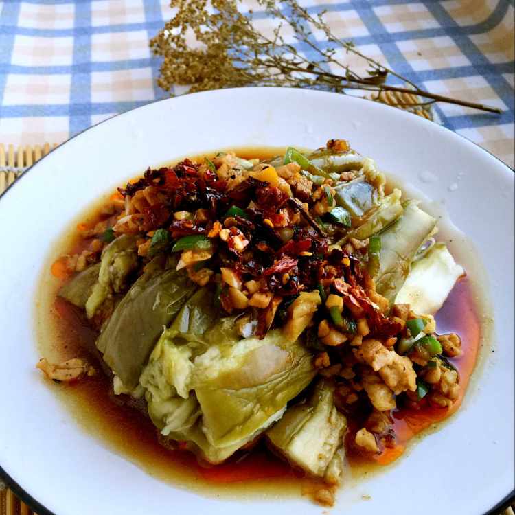 凉拌肉末茄子步骤9