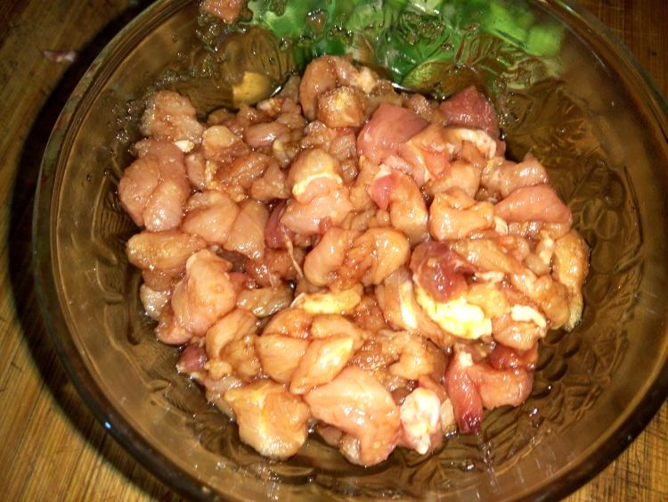 肉丁茄子步骤3